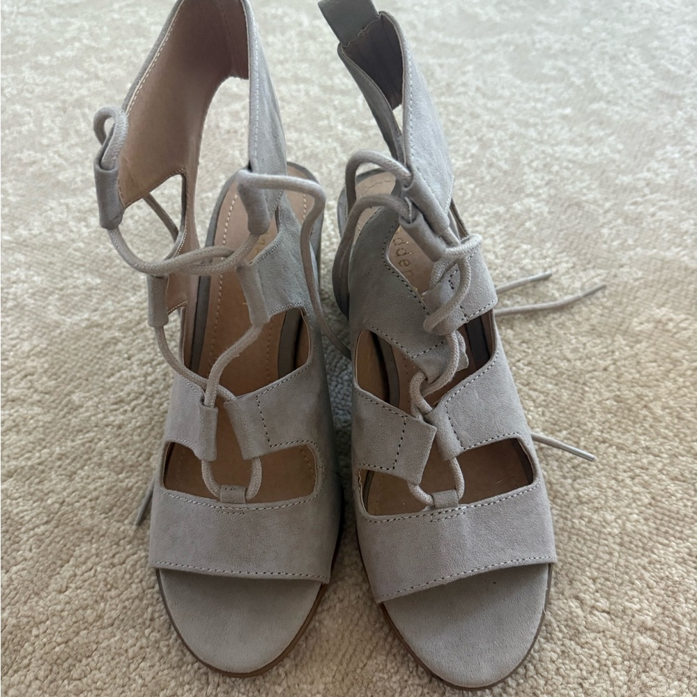 Madden Girl Gray Lace-Up Boots